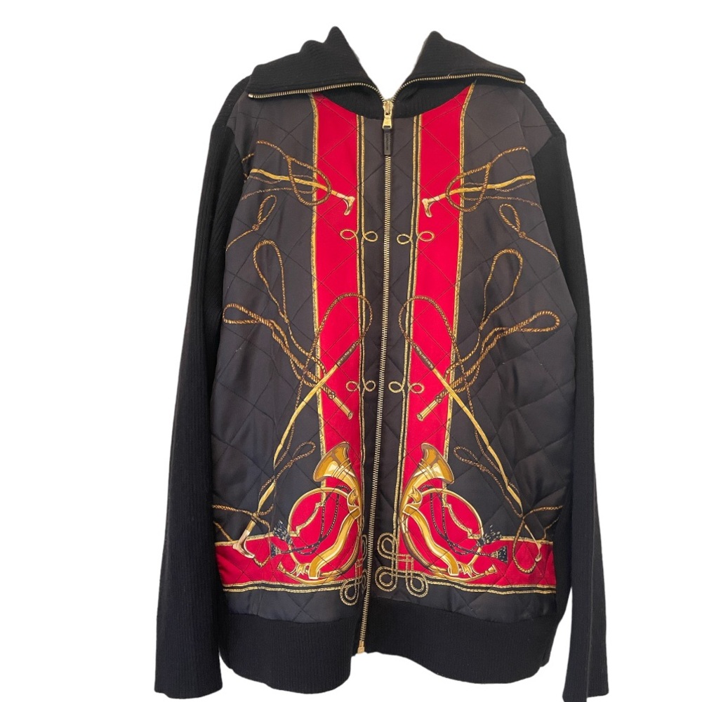LAUREN Ralph Lauren EQUESTRIAN Silk/Wool CARDIGAN Sweater Jacket sz: 1X Women’s